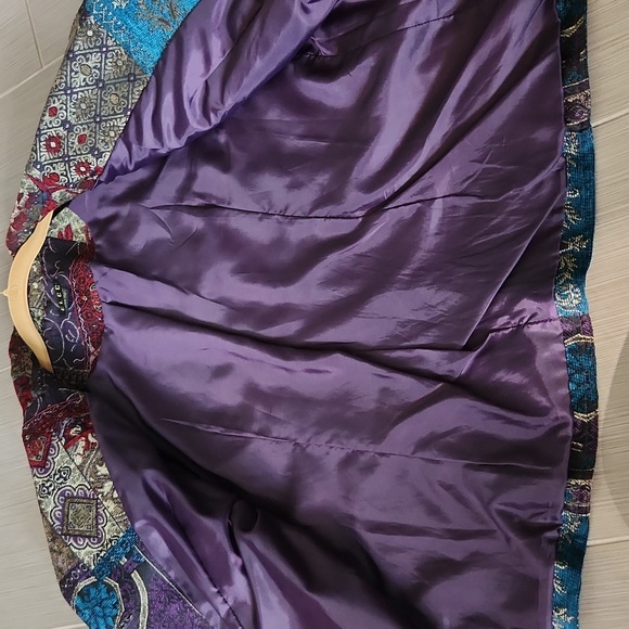 E L C C Geometric Jacquard Blazer Size L - Picture 14 of 17